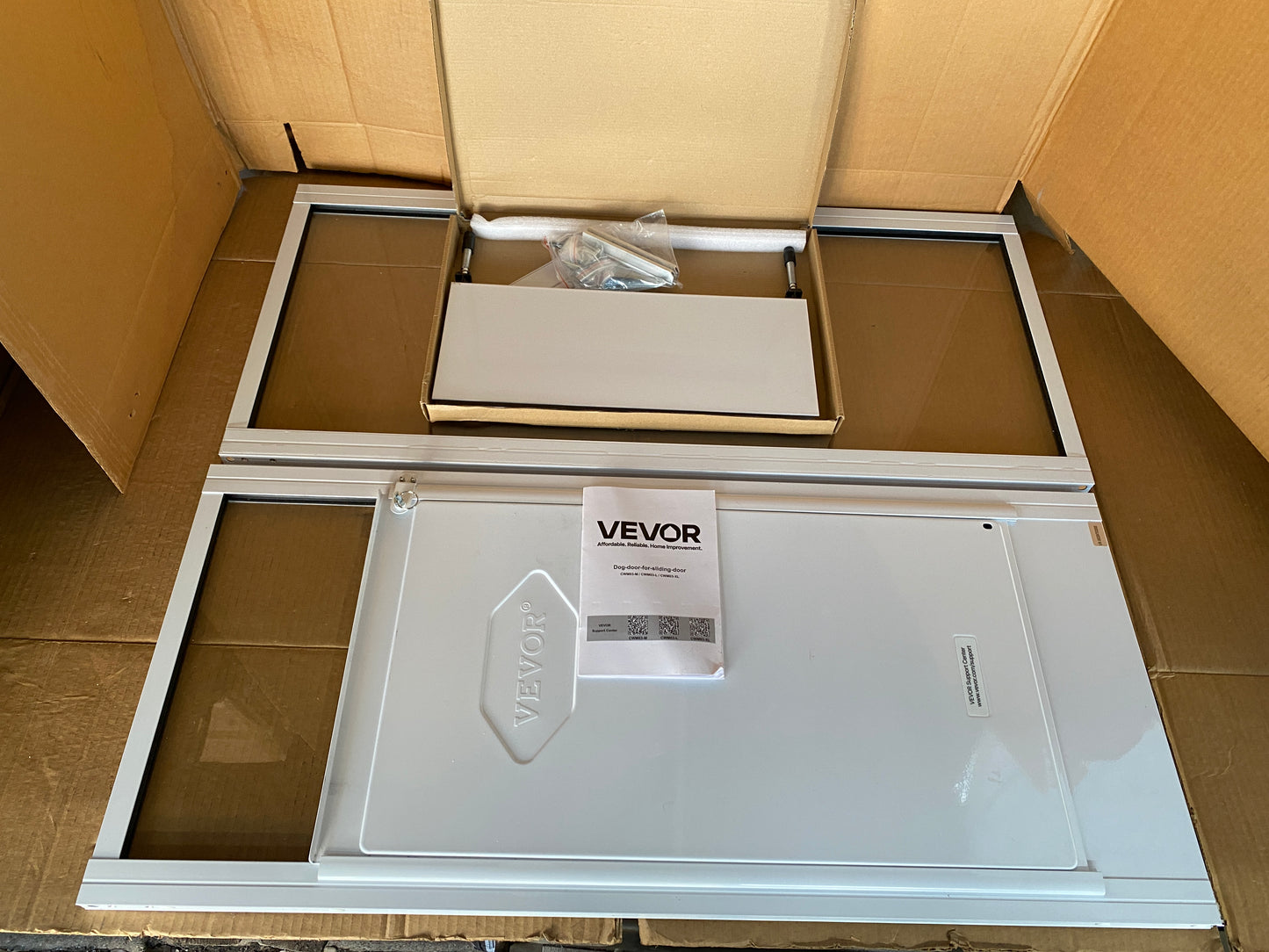 New Other VEVOR Dog Door For Sliding Glass Door W/ 75 7/8"-80 11/16" Height