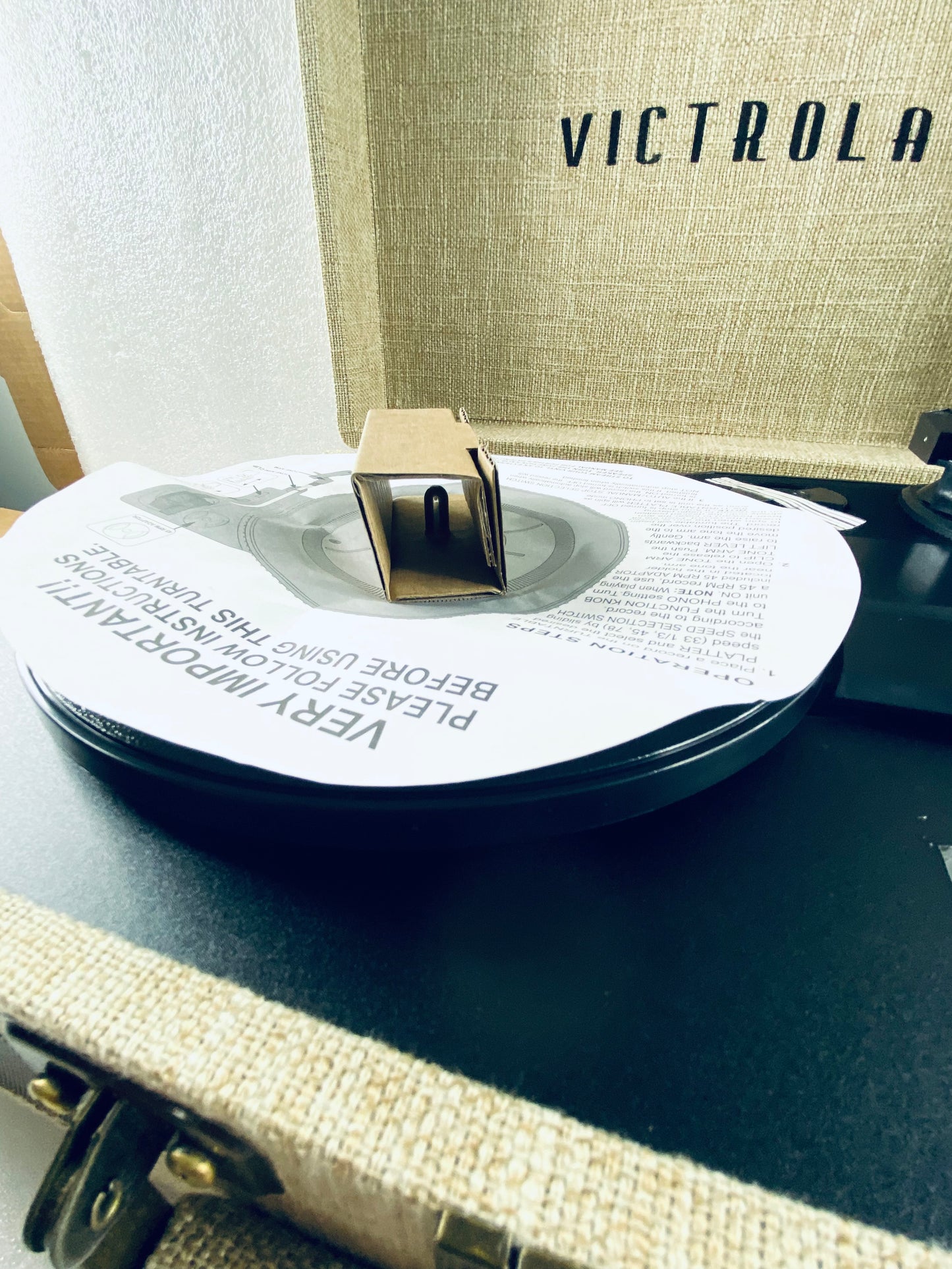 New Open Box Victrola The Journey Signature, Suitcase Vinyl Record Player