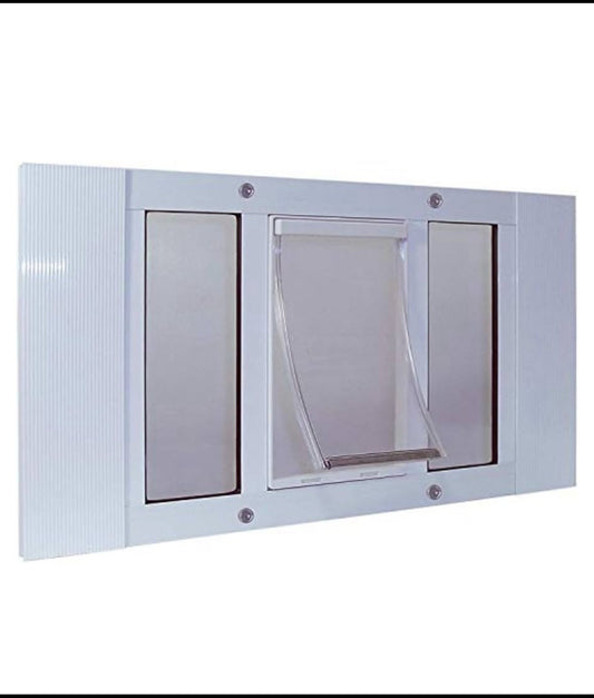 New Other Ideal Pet Aluminum Sash Adjustable Window Pet Door W/ 10-1/2”x15” Flap