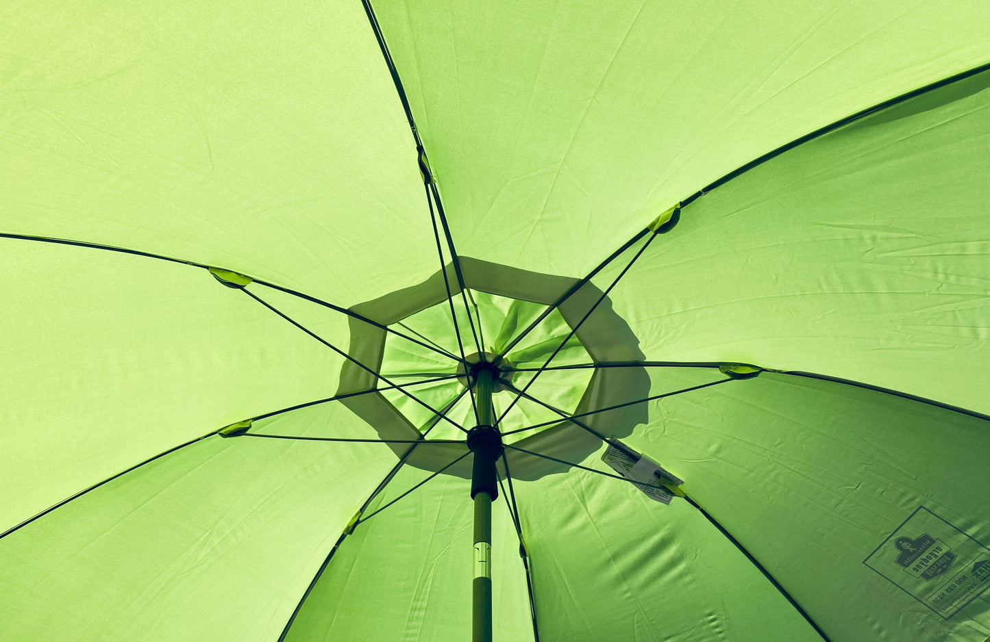 New Other - Ergodyne SHAX 6100 Industrial 7.7’ H Polyester Hi-Vis Lime Umbrella