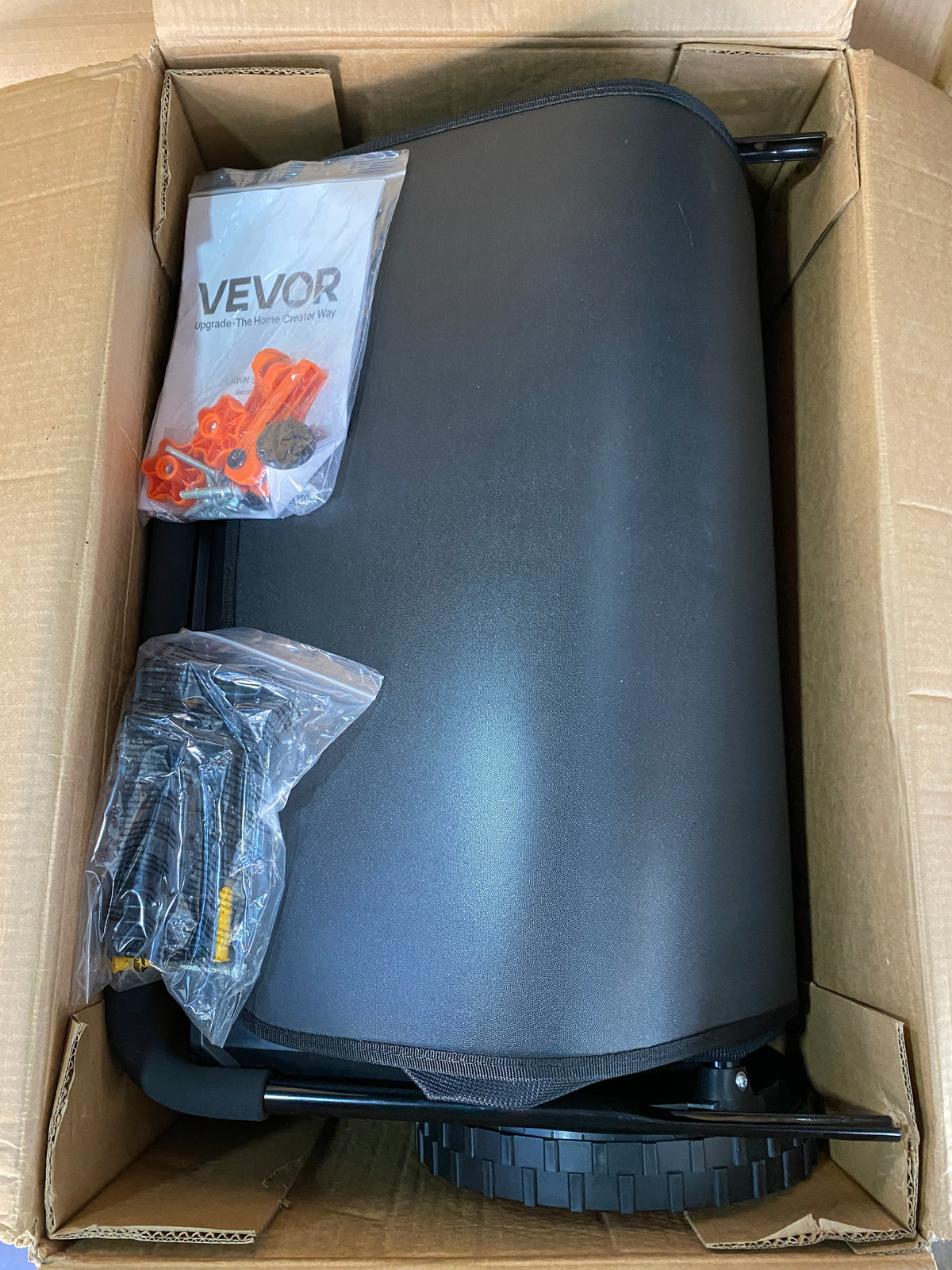 New Other VEVOR Push Lawn Sweeper 21" Leaf/Grass Collector 3.5 cu ft. Hopper Bag