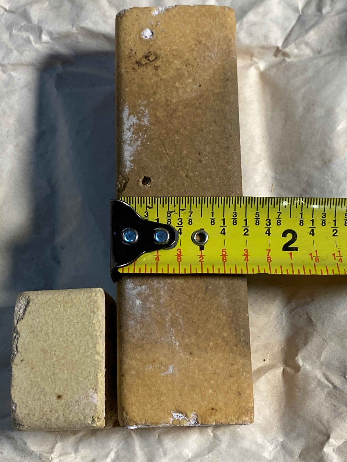 Lot Of 6-Kiln (3) Approx. 5" Tall x 1 1/2" Wide Squared End Posts & (3) 1" Tall