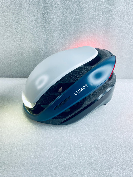 New Other Lumos Ultra Size M/L Bluetooth Deep Blue Mix Smart Helmet With Remote
