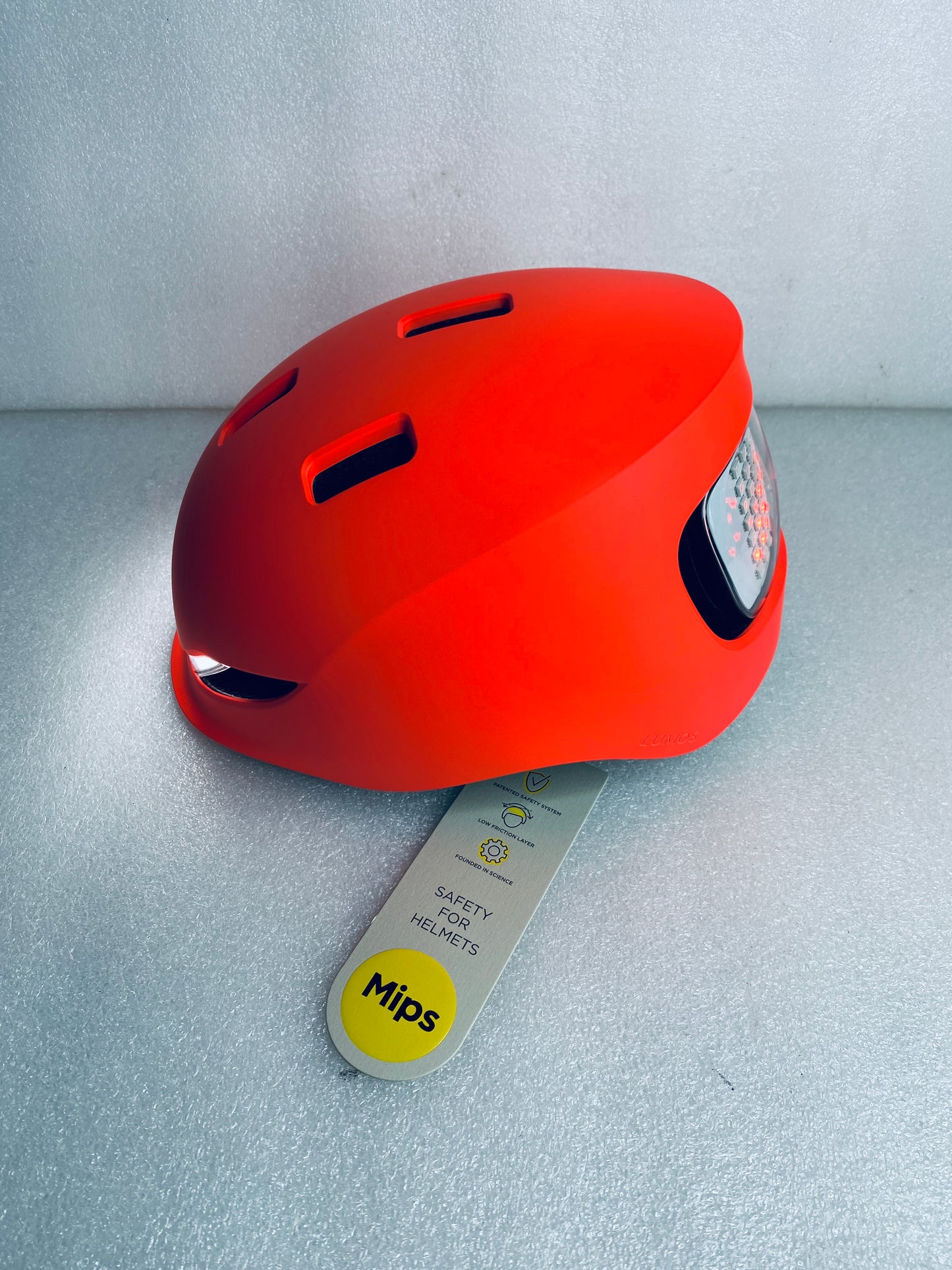New Other Lumos Matrix Size M/L Bluetooth Fluorescent Red Smart Helmet W/ Remote