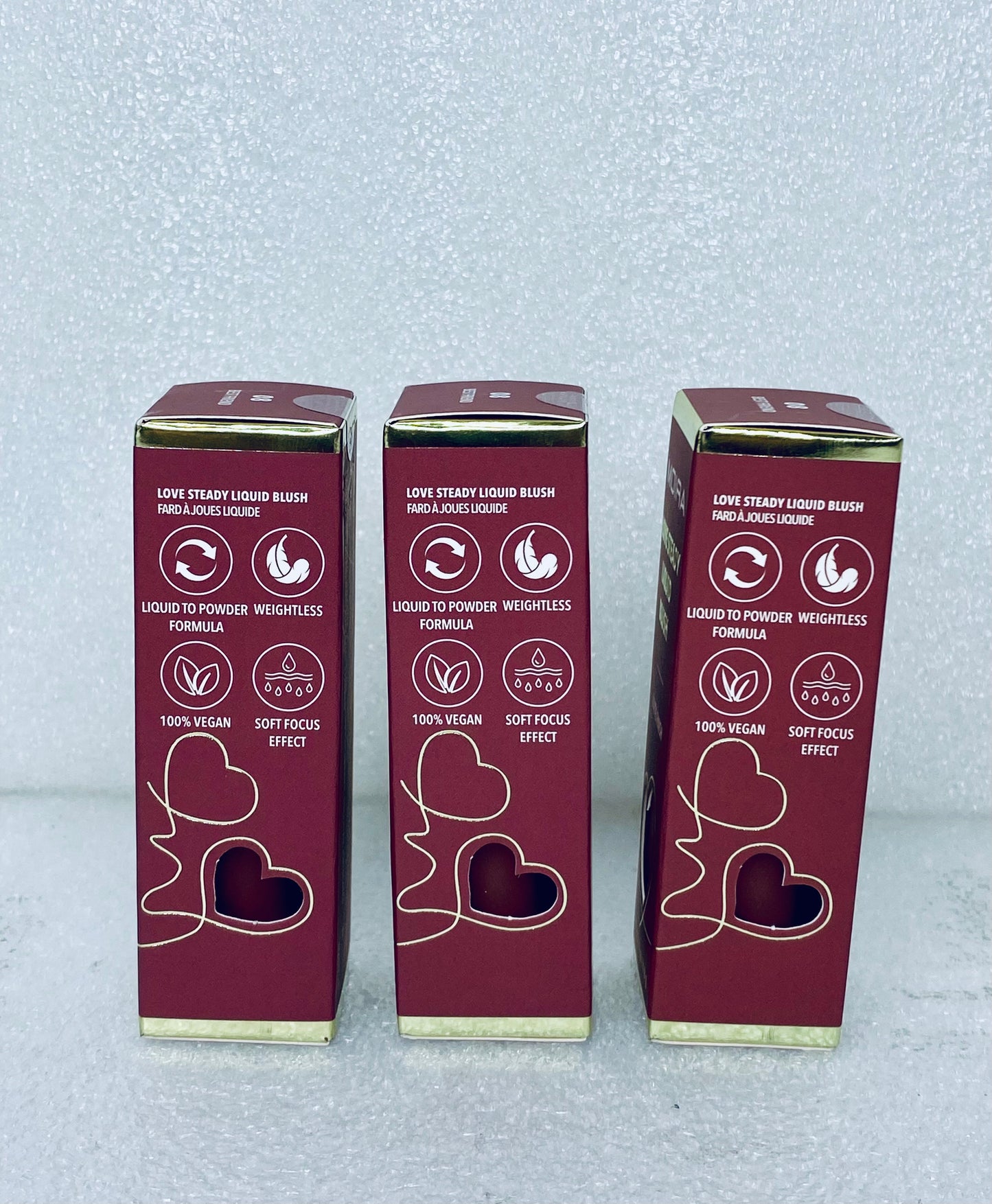 Lot Of 3 - New Moira Love Steady Liquid Blush Matte Finish 08, 0.17 oz. Each