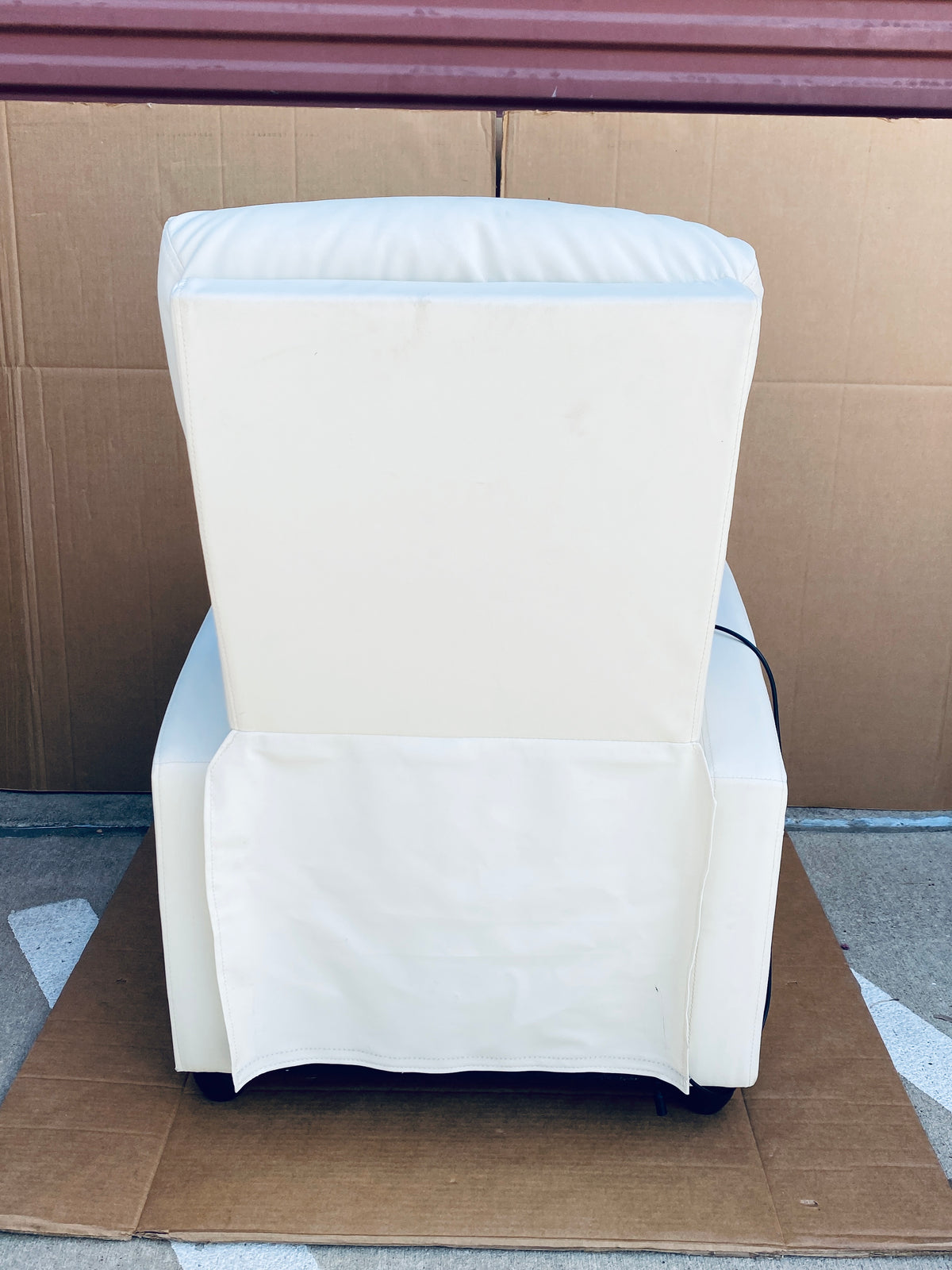 edx Adjustable Recliner Chair Sofa with Vibration Massage Function, Beige