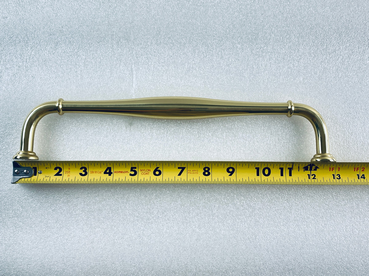 New Open Box Alno Charlie’s Collection 12" Contemporary Pull, Polished Brass
