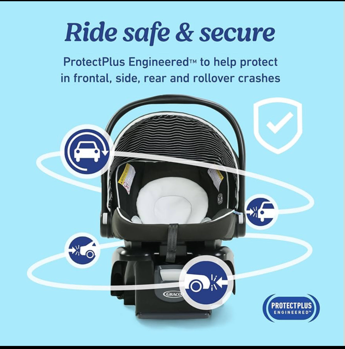 New Other Graco SnugRide Lite LX Infant Rear-Facing Car Seat For Babies 4–30 lbs