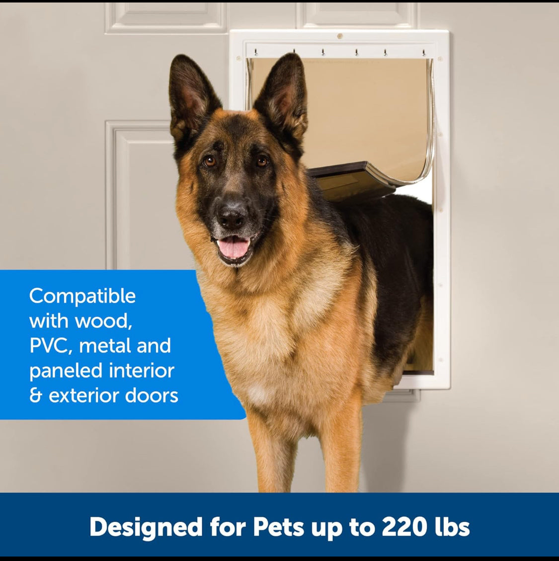 New Other PetSafe Plastic Pet Door for Extra Large Dogs Weighing Up to 220 lbs