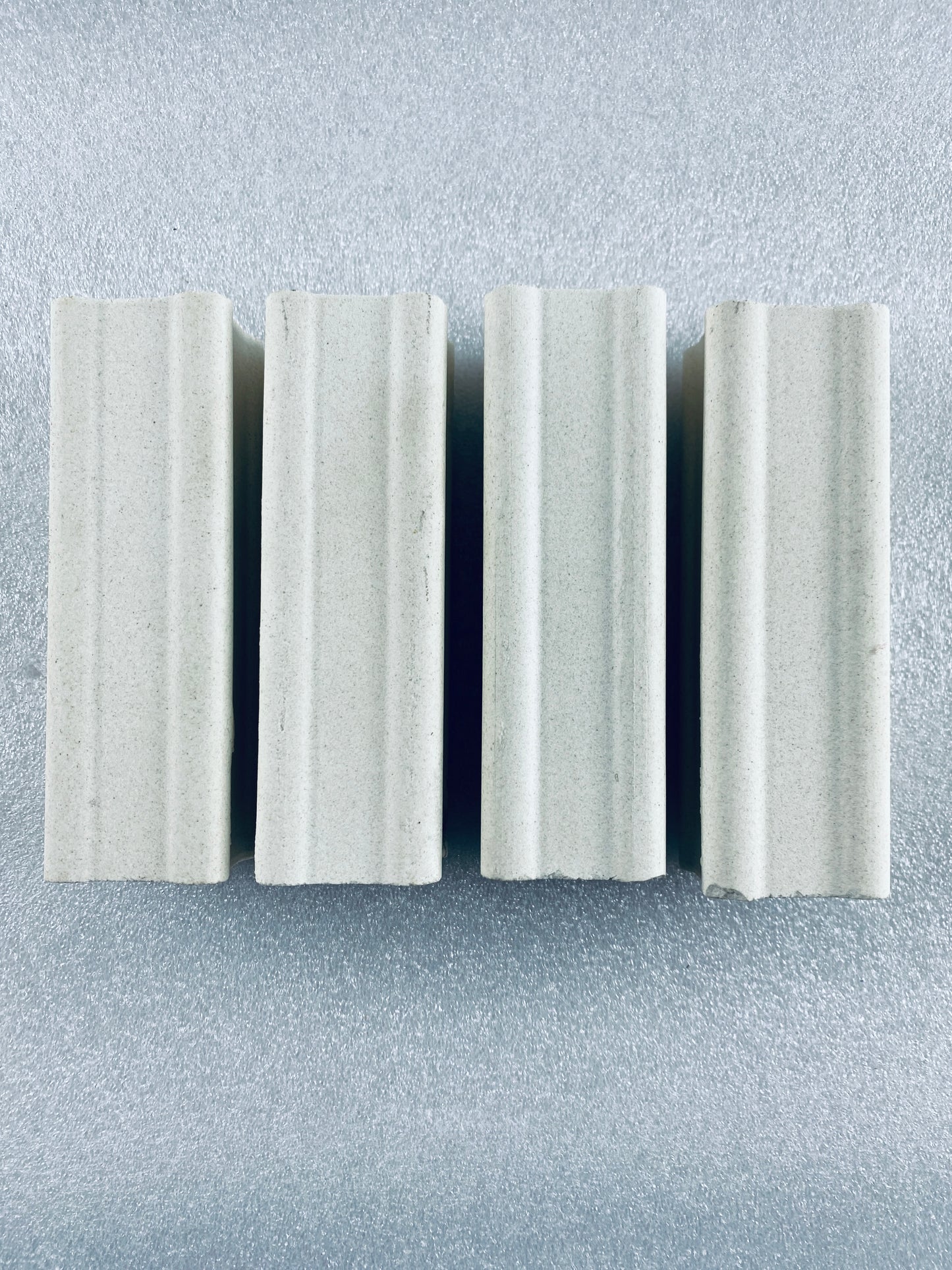 Lot Of 4 - Kiln Approx. 5" Tall x 1.5" Wide Squared End Posts