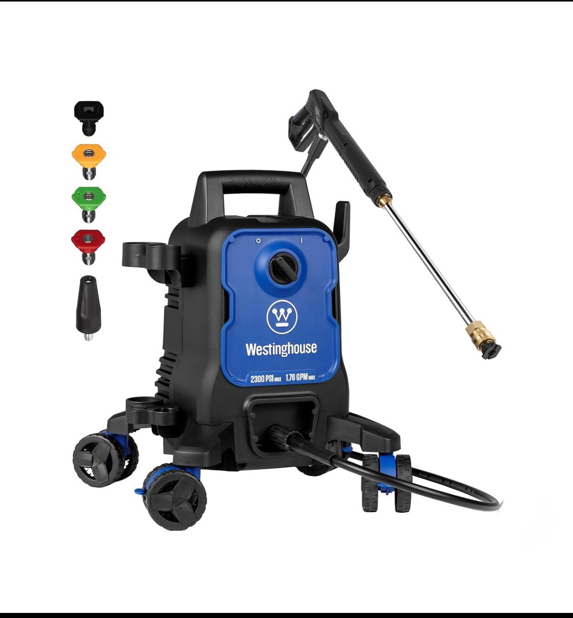 Westinghouse Electric Pressure Washer With 2300 PSI/1.76 GPM Max & 5-Nozzle Set