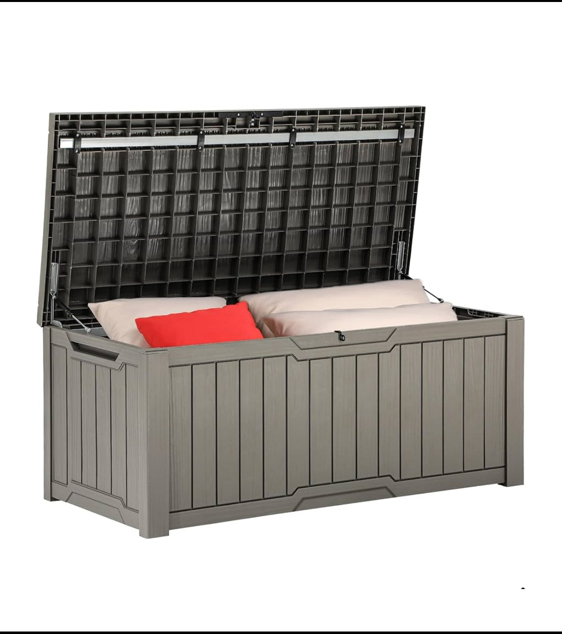 New Other YITAHOME 120 Gallon Outdoor Lockable Storage Deck Box, Light Brown