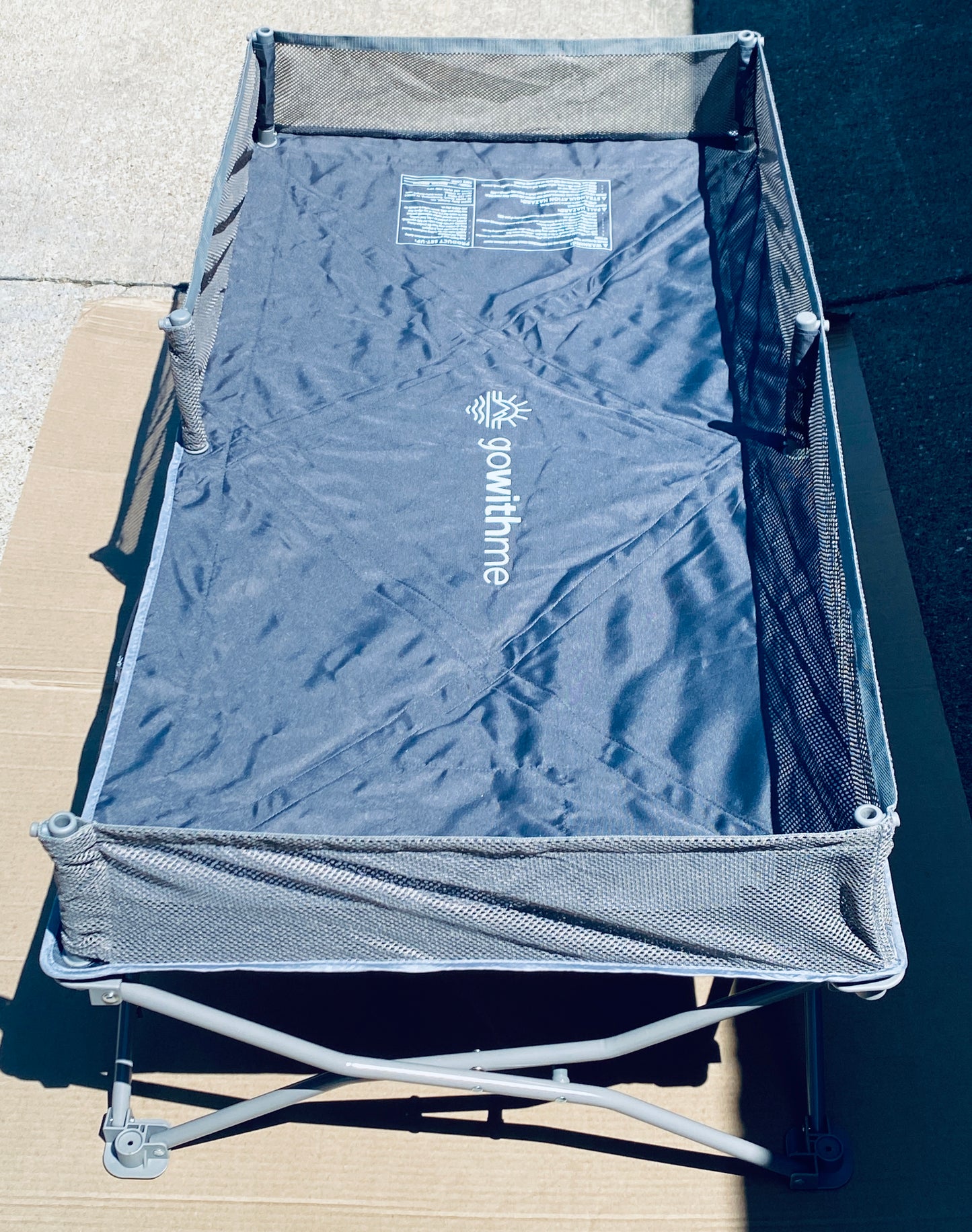 New Other Baby Delight In/Outdoor Bungalow Portable Cot/Toddler Bed, Gray – READ