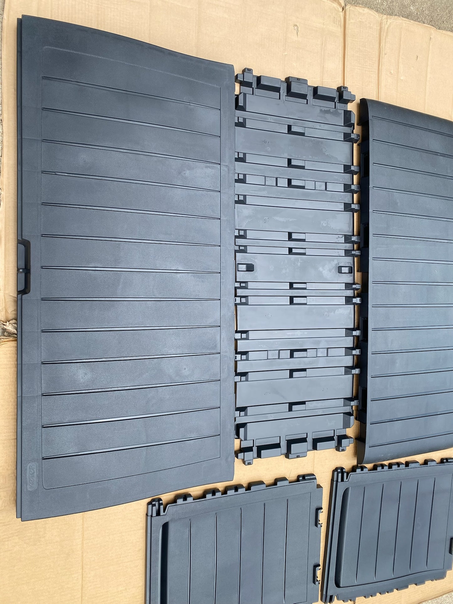New Keter Marvel Plus 71 Gallon Resin Deck Box For Patio Storage, Dark Grey
