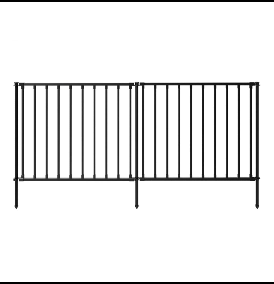 New Other Zippity 2 Panel 3’ H x 3.5’ W Zurich Poly-Steel No Dig Fence Kit