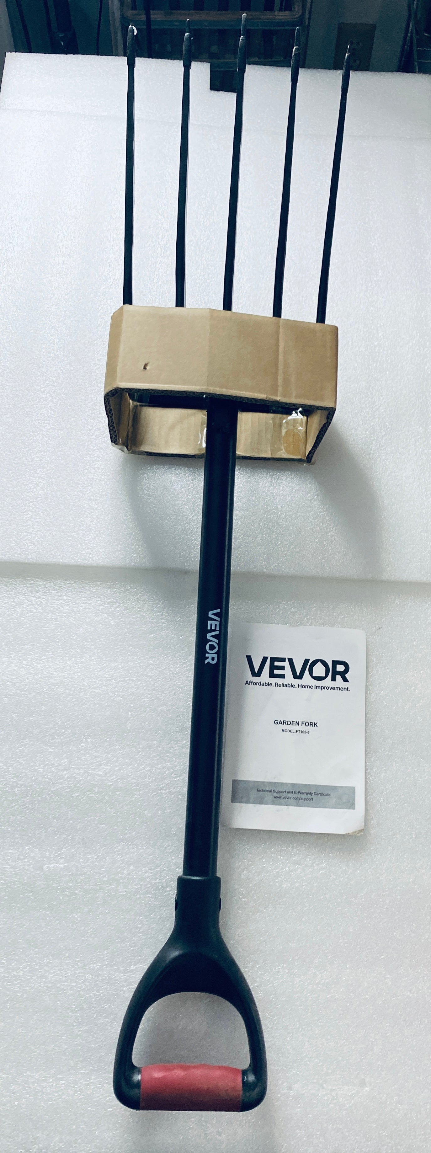 New Other VEVOR 41” Garden Fork 5-Tine Gardening Pitchfork With Metal, Black