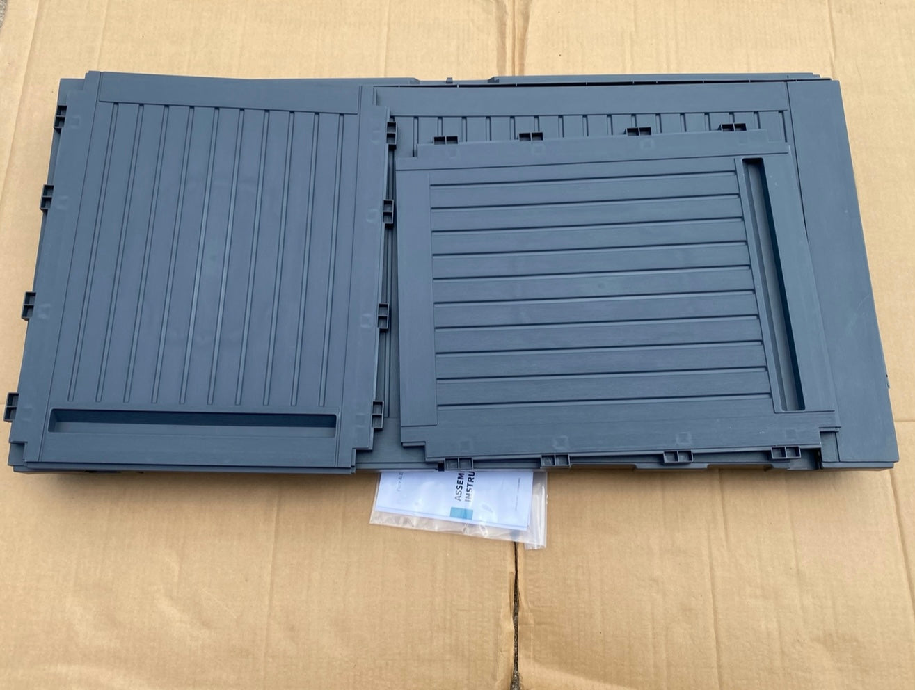 New Other YITAHOME 90 Gal Large Outdoor Lockable Deck Box W/ Handles, Dark Grey