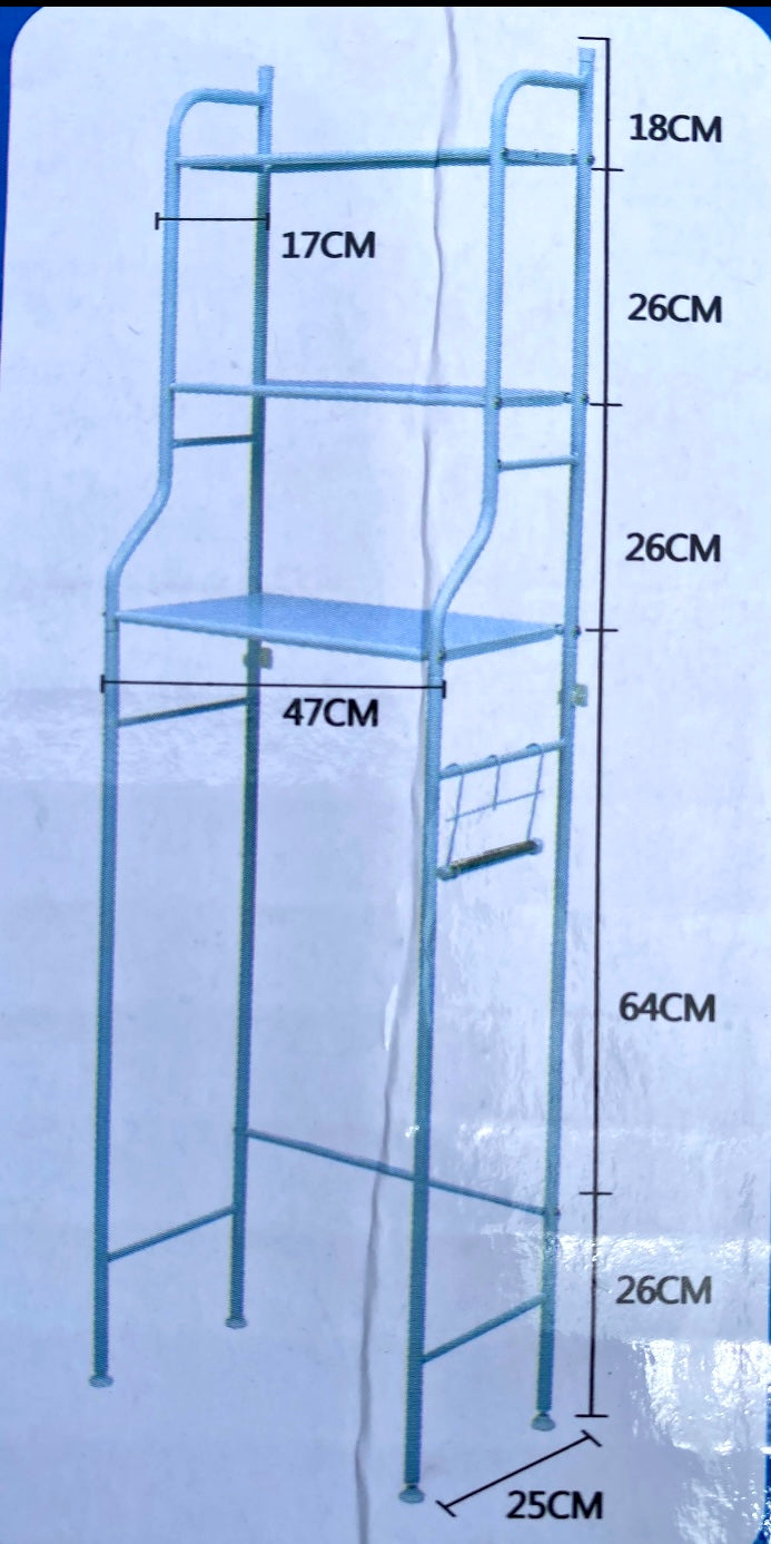 New 3 Tier Over The Toilet Storage Rack Shelf Bathroom Organizer, White