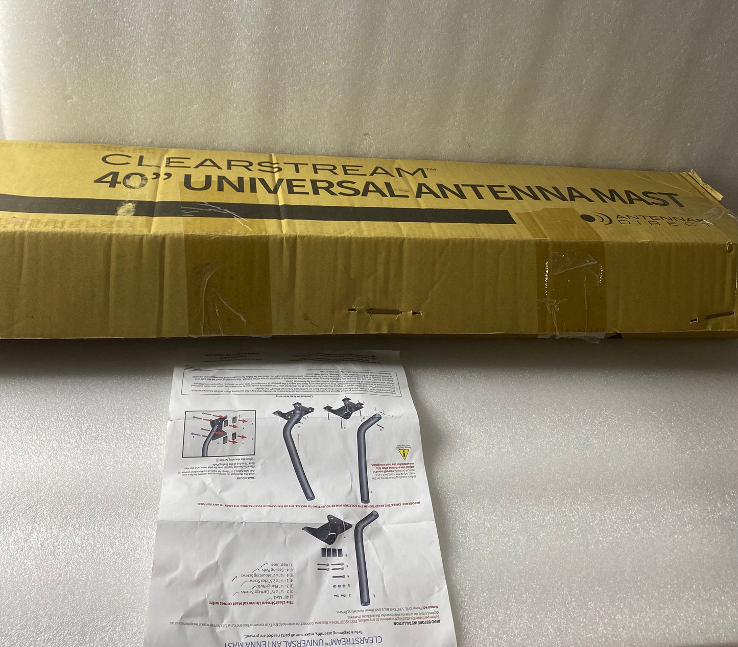 New Other Antennas Direct 40” ClearStream All-Weather Universal Mast, Black