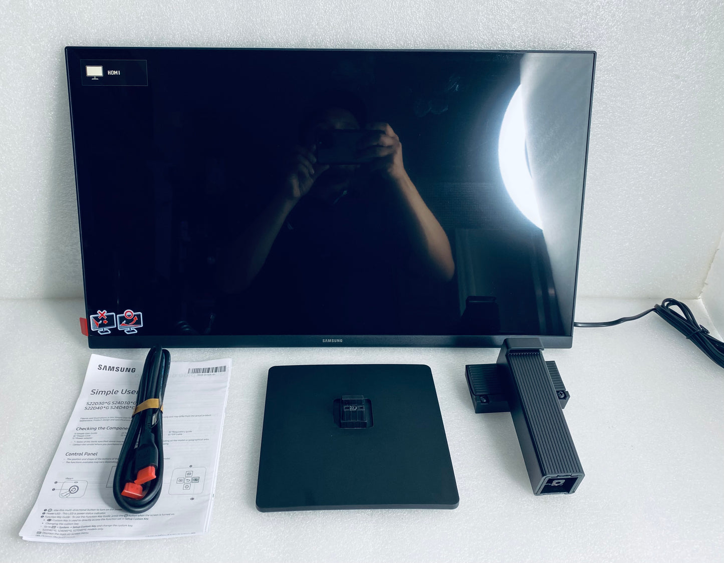 New Open Box Samsung 24" (S30GD) Essential Monitor With IPS Panel, Tilt Stand