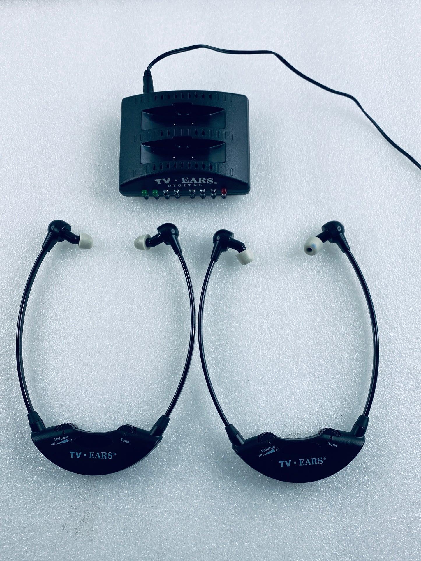 TV EARS 5.0 Dual Digital Wireless Headset System & RF Transmitter, Black