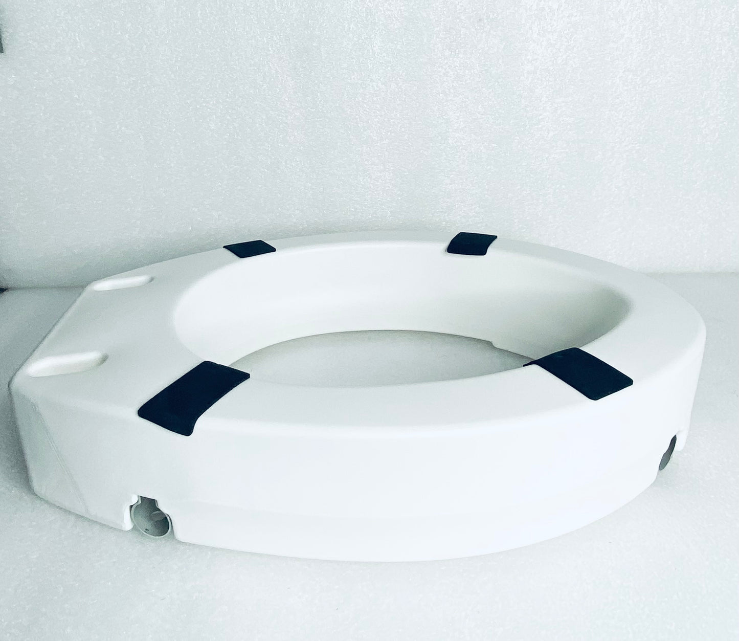 New Open Box - Compass Elongated 3.5" High Raised Toilet Seat With Arms