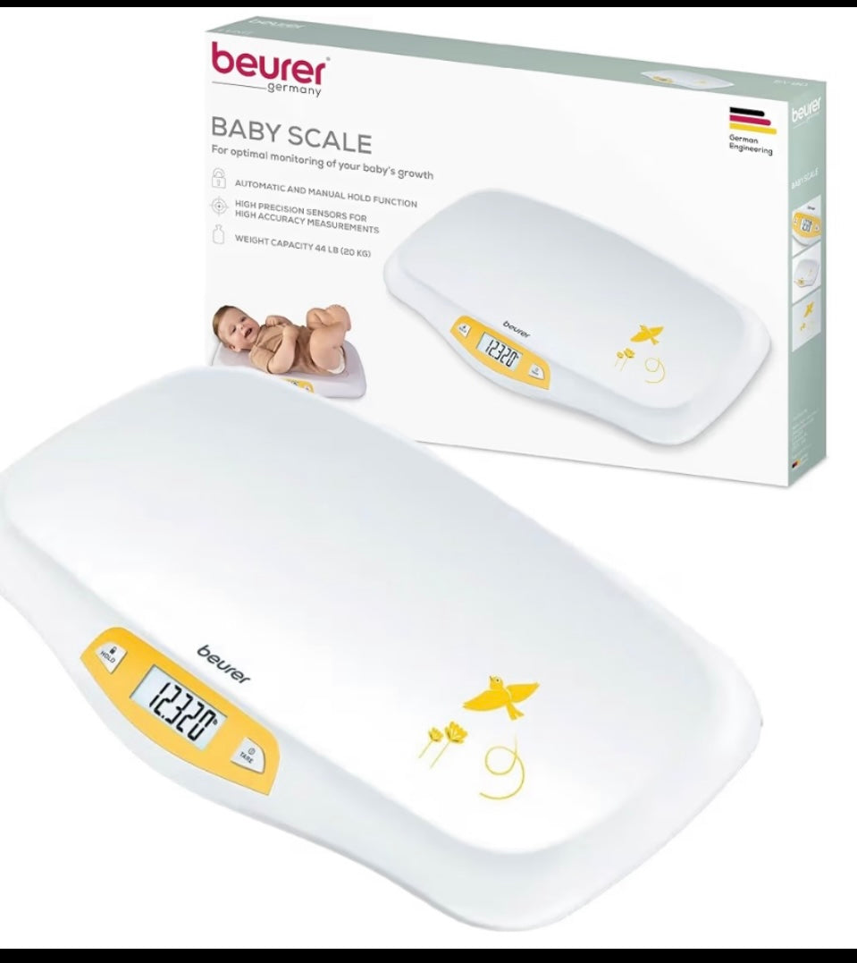 New Beurer Germany Digital Baby Scale Small Beginnings Big Adventures, White