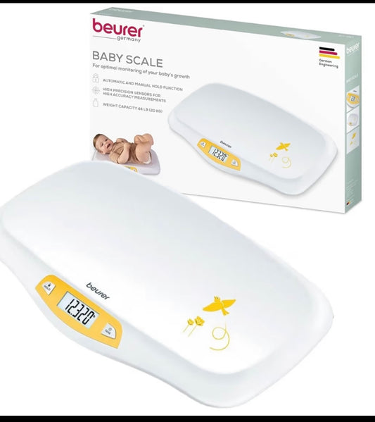 New Beurer Germany Digital Baby Scale Small Beginnings Big Adventures, White