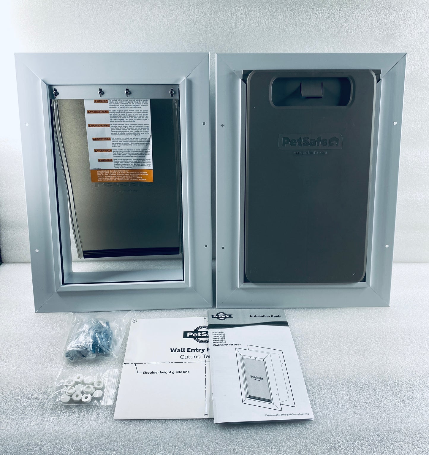 New Other PetSafe Wall Entry Telescoping Pet Door Frame In/Exterior, Medium
