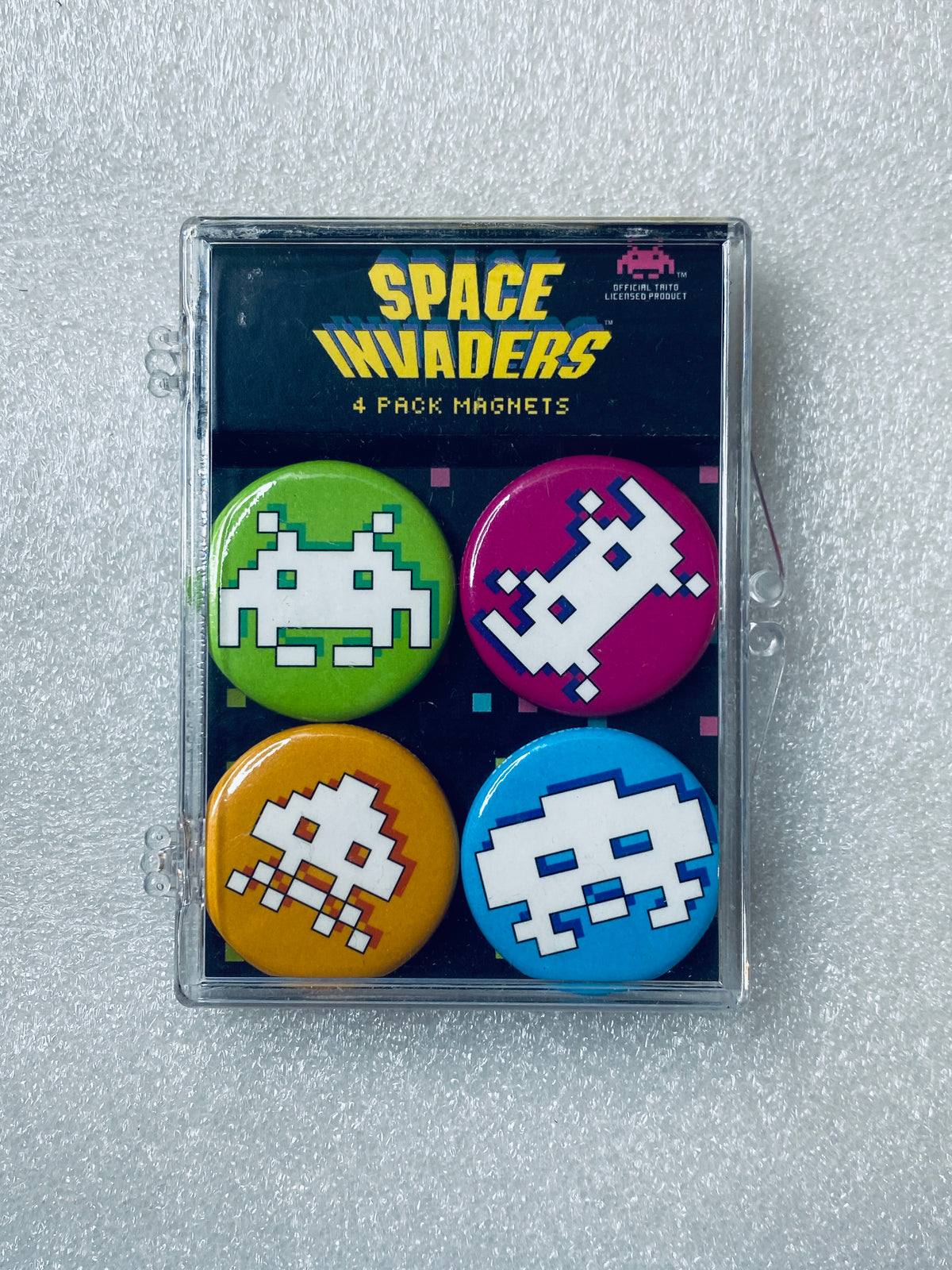 Lot Of 2 - New Other The Coop Space Invaders 1.5" Magnets, (8 Magnets Total)