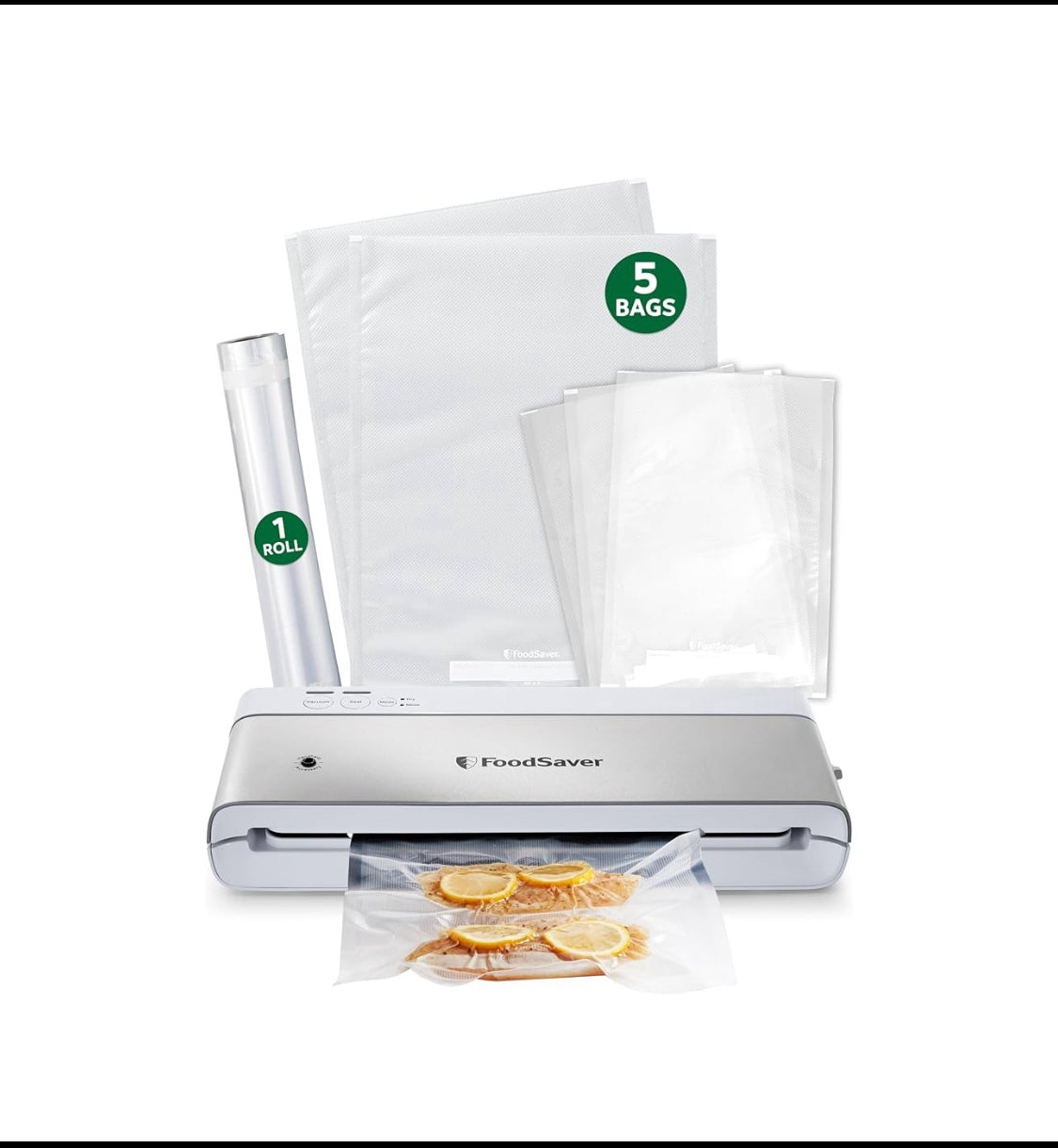 New Other FoodSaver Compact Vacuum Sealer Machine With Airtight Bags & Roll
