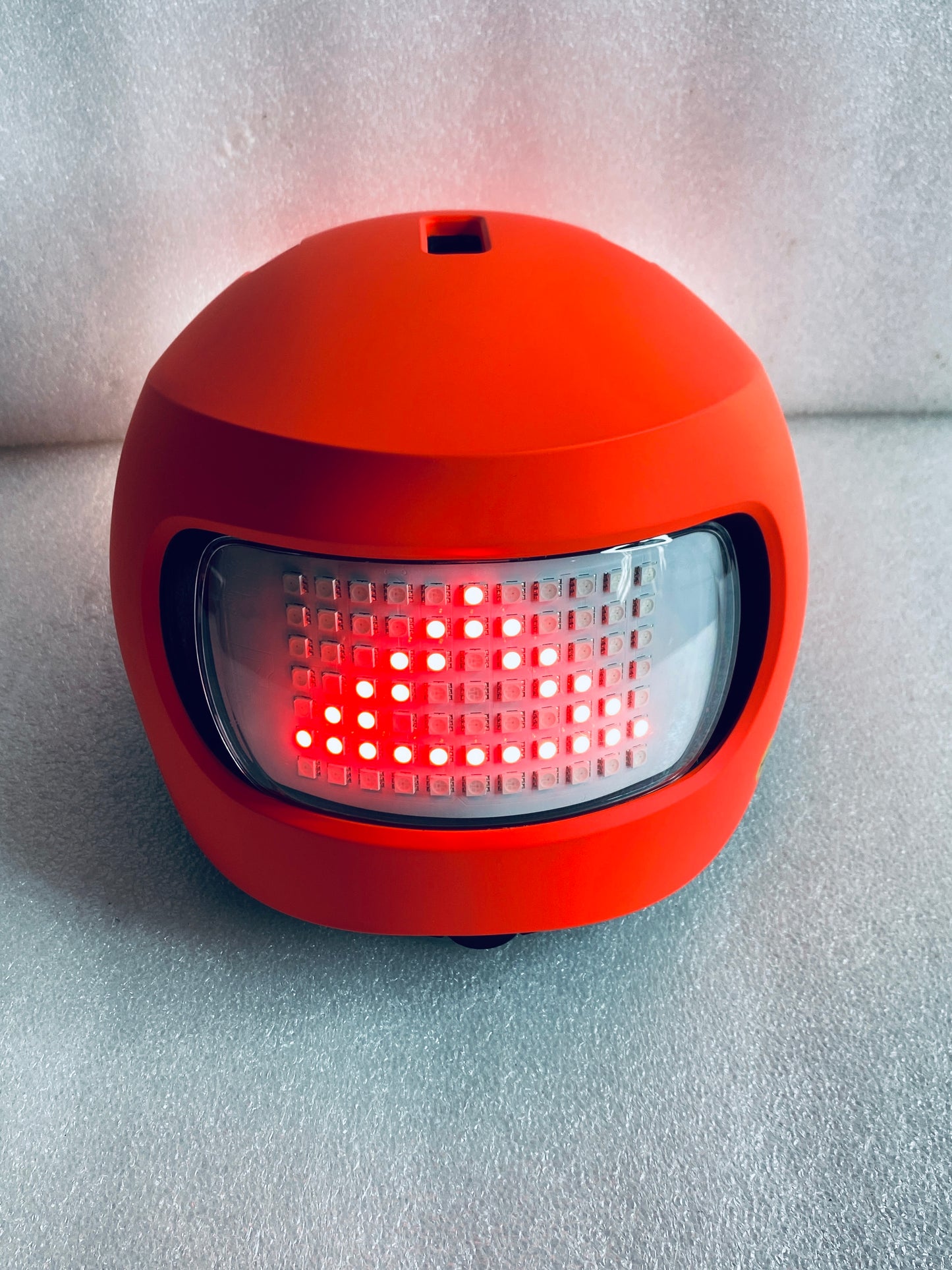 New Other Lumos Matrix Size M/L Bluetooth Fluorescent Red Smart Helmet W/ Remote