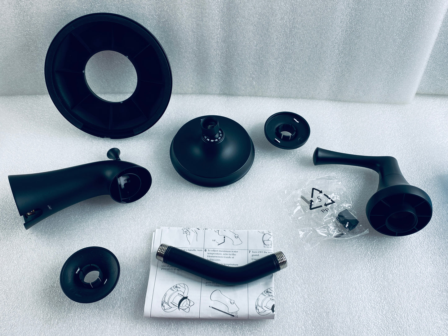 New Other Kohler Buckley Rite-Temp Bath & Shower Trim Kit, 2.5 gpm, Matte Black