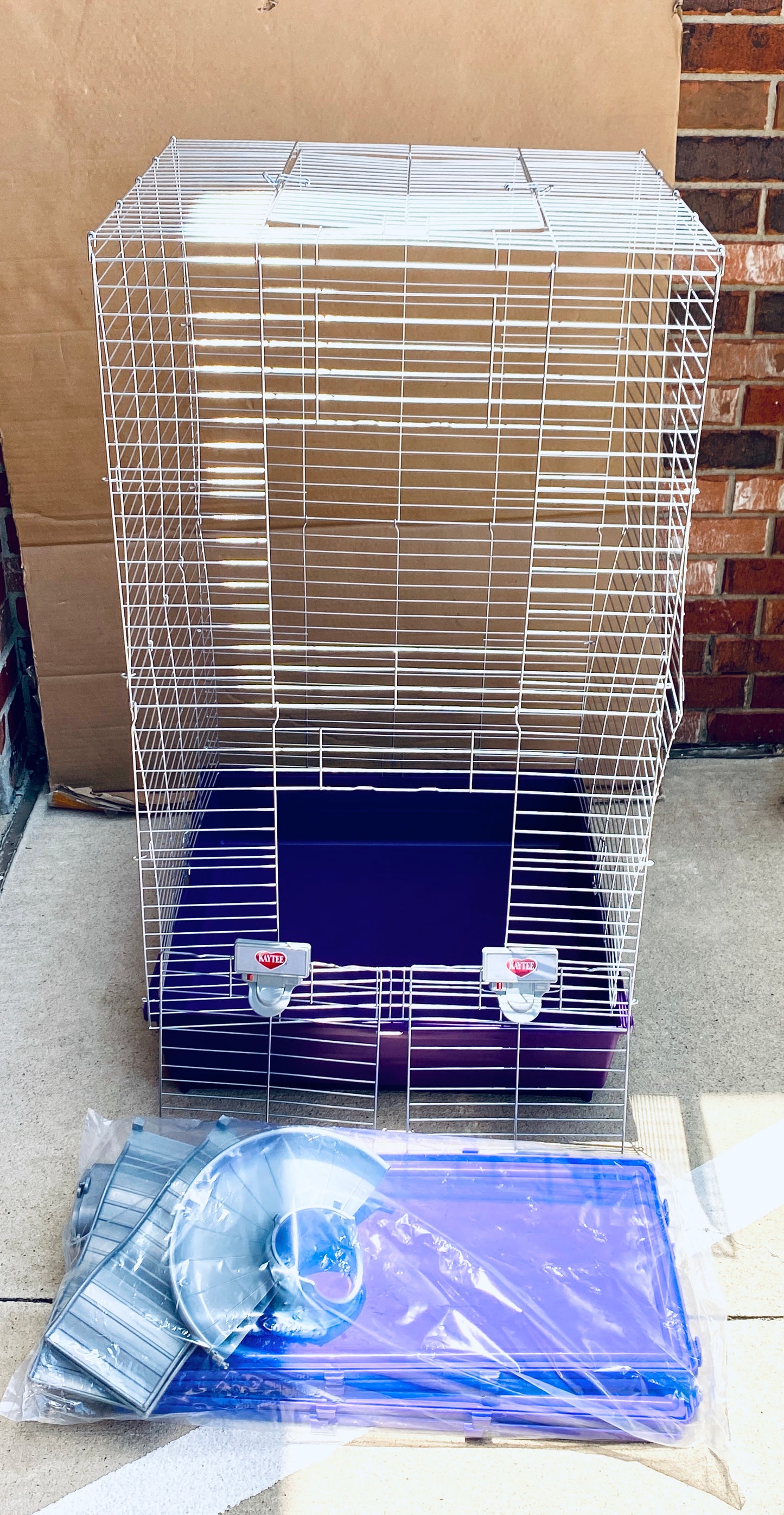 New Kaytee My First Home Multi-Level Habitat W/ Casters For Pet Ferrets