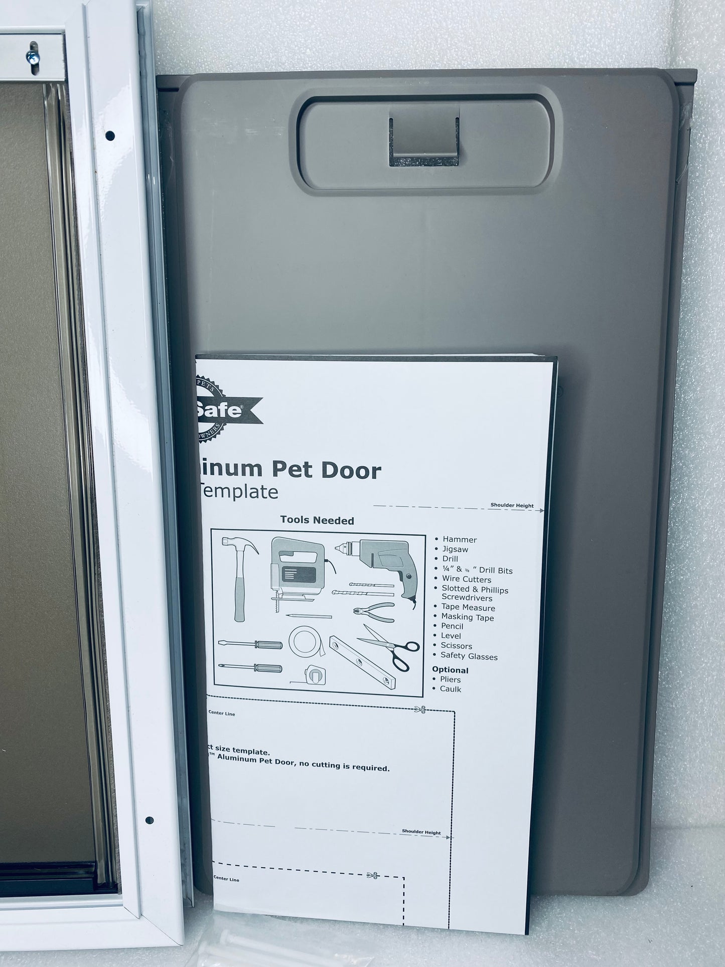 New Other PetSafe Freedom Aluminum Large Pet Door With Durable Frame, White