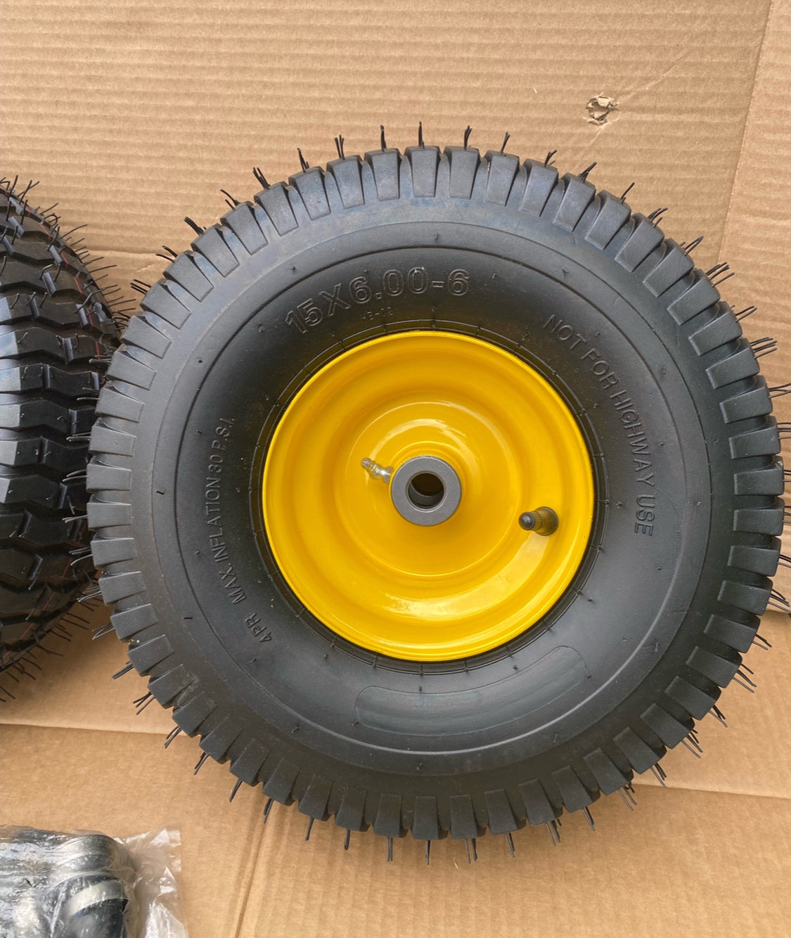 Set Of 2–New Other Wiltire 15x6.00-6 Tire & Wheel Riding Lawn Mower Front Tires