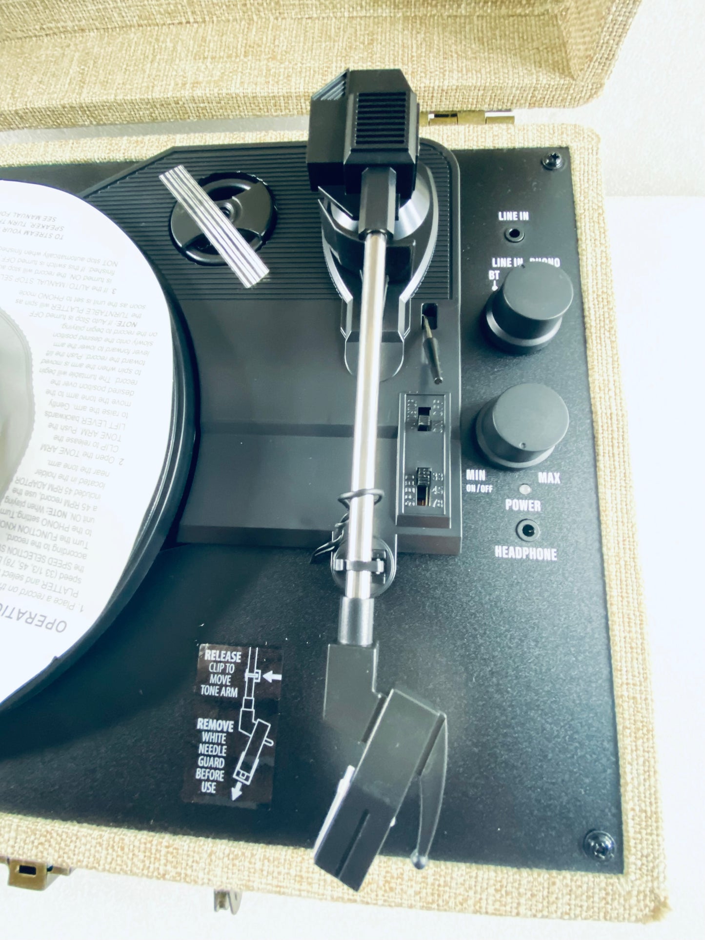 New Open Box Victrola The Journey Signature, Suitcase Vinyl Record Player