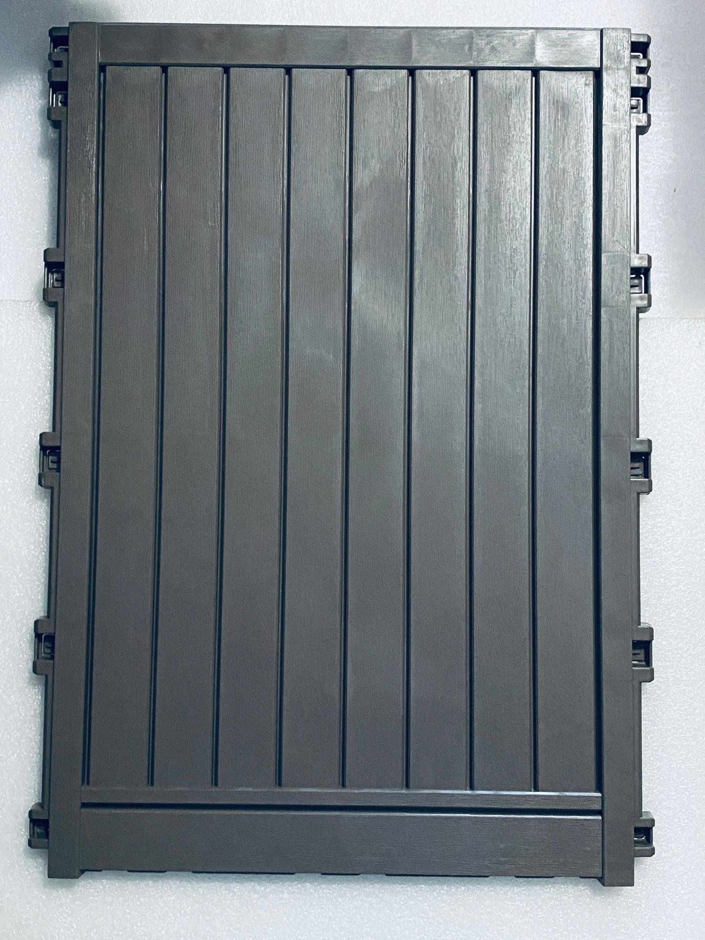 New Open Box LHBGO Outdoor 48 Gallon Lockable Package Delivery Box W/ Sign, Grey