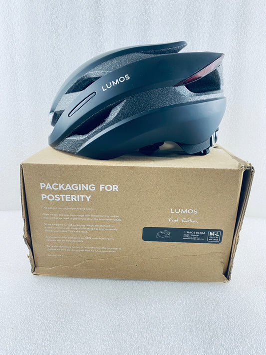 New Other Lumos Ultra Size M/L Bluetooth Charcoal Black Smart Helmet With Remote