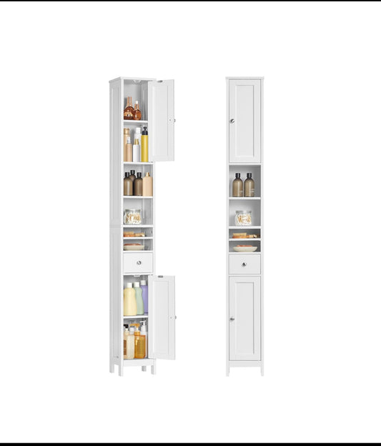 New Other VASAGLE 70.9” Tall Freestanding Floor Storage Cabinet, Cloud White