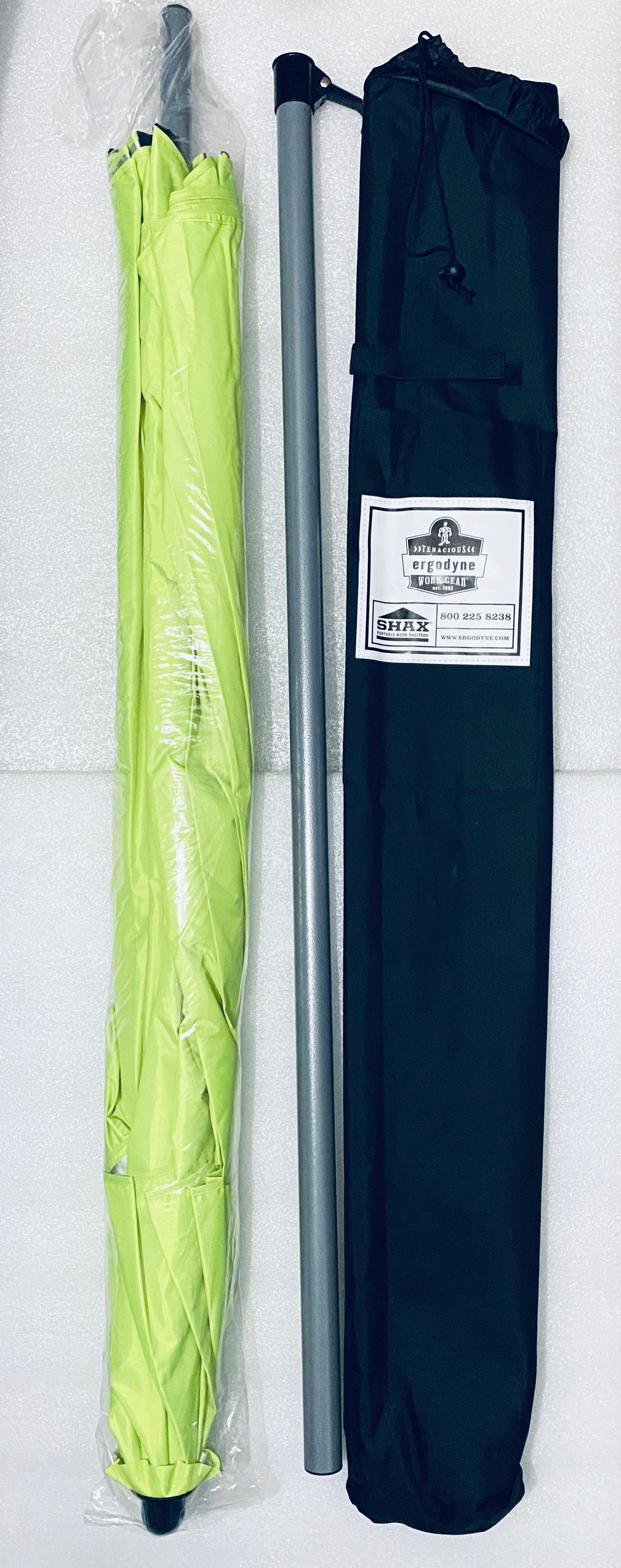 New Other - Ergodyne SHAX 6100 Industrial 7.7’ H Polyester Hi-Vis Lime Umbrella
