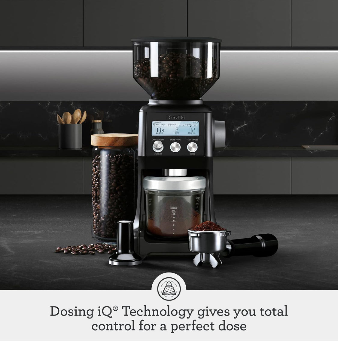 New Other Breville Coffee & Espresso Bean Smart Grinder Pro, Black Truffle