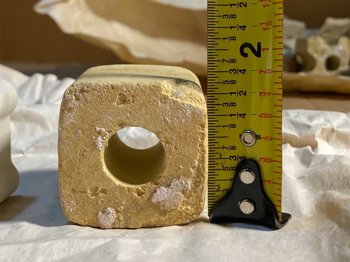 Lot Of 10-Kiln (8) Approx. 1" Tall x 1 1/2" Wide Squared End Posts & (2) 2" Tall