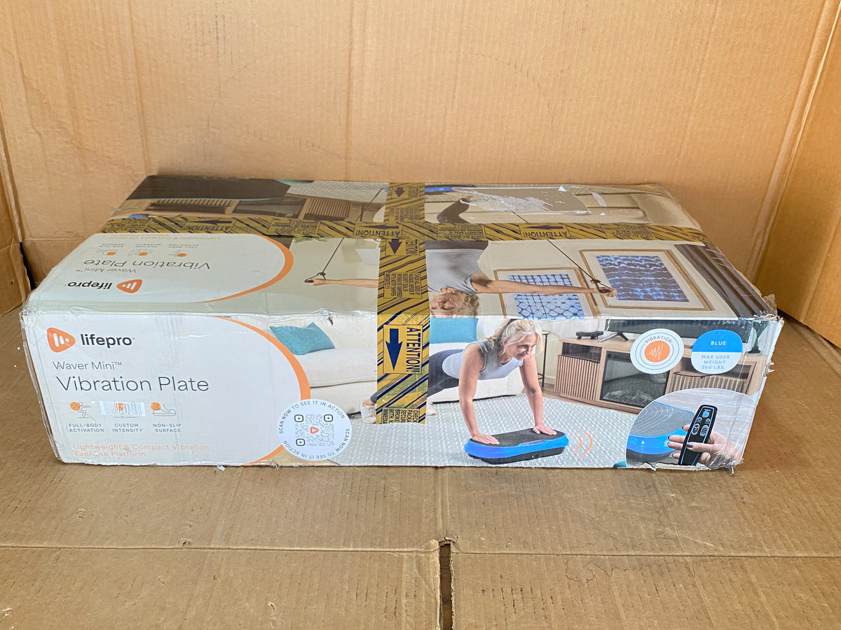 New Other Lifepro Waver Mini Vibration Plate Exercise Machine, Blue