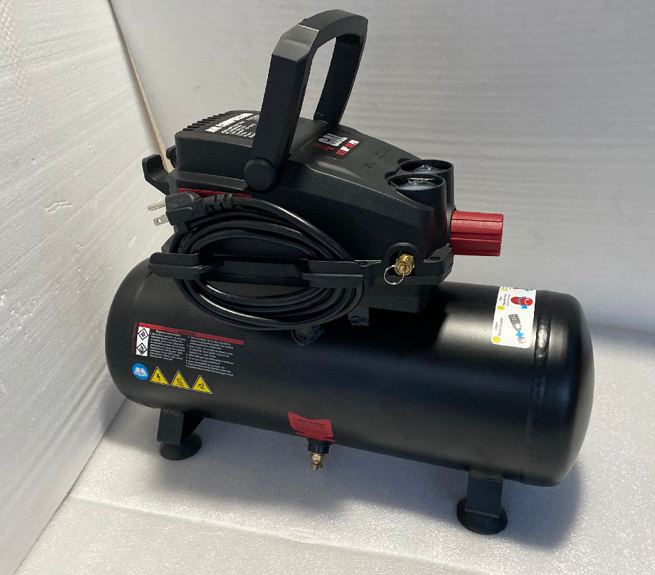 New Other 4 Gallon Portable Air Compressor With 0.5HP & Max 110PSI, Black