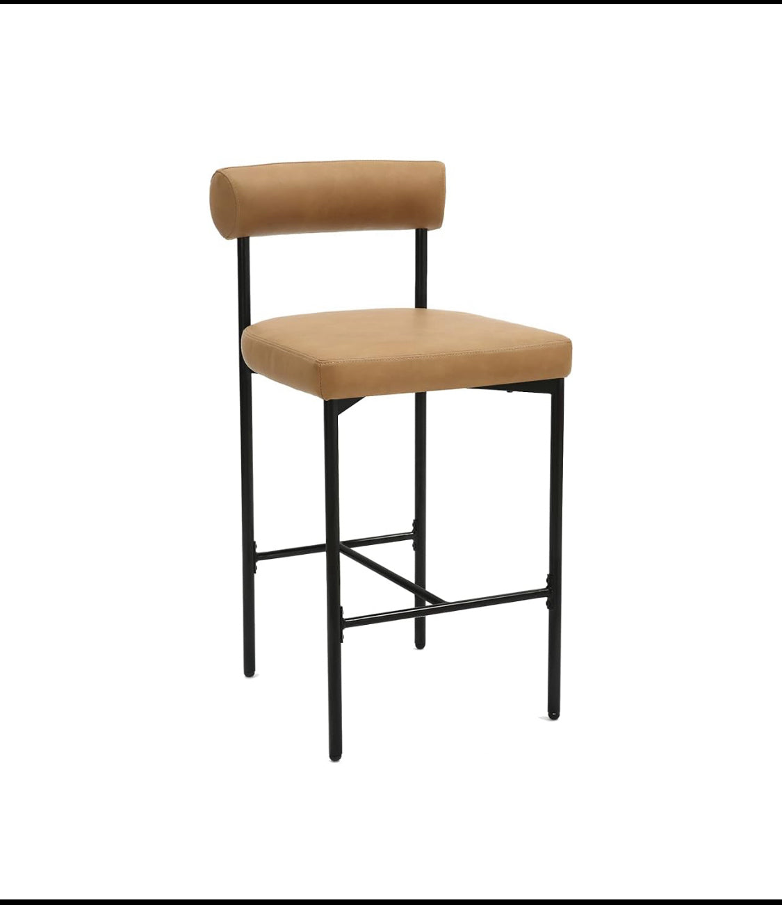 New Other Nathan James Dahlia Counter Height Modern Barstool With Backrest