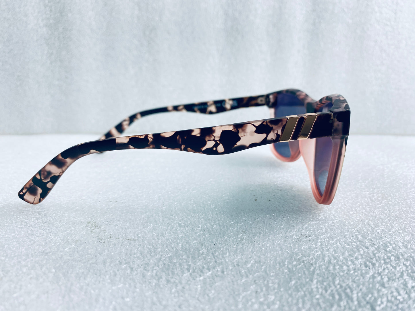 New Polasup Pink Women's Streamlined Reflective Oversized Sunglasses With Case