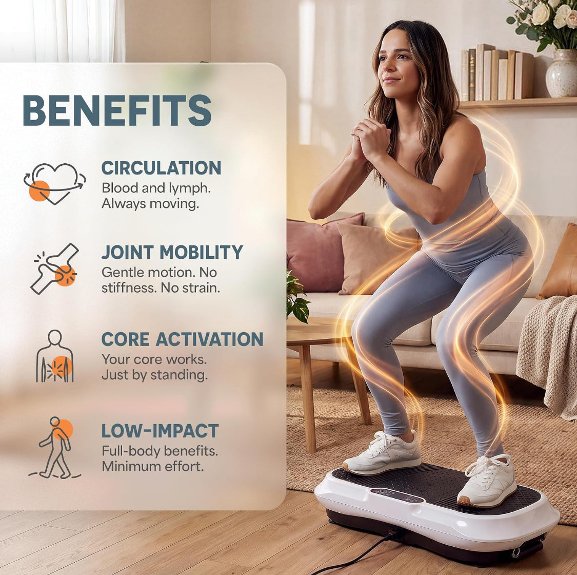 New Other Lifepro Waver Vibration Plate Exercise Machine With 99 Speeds, White