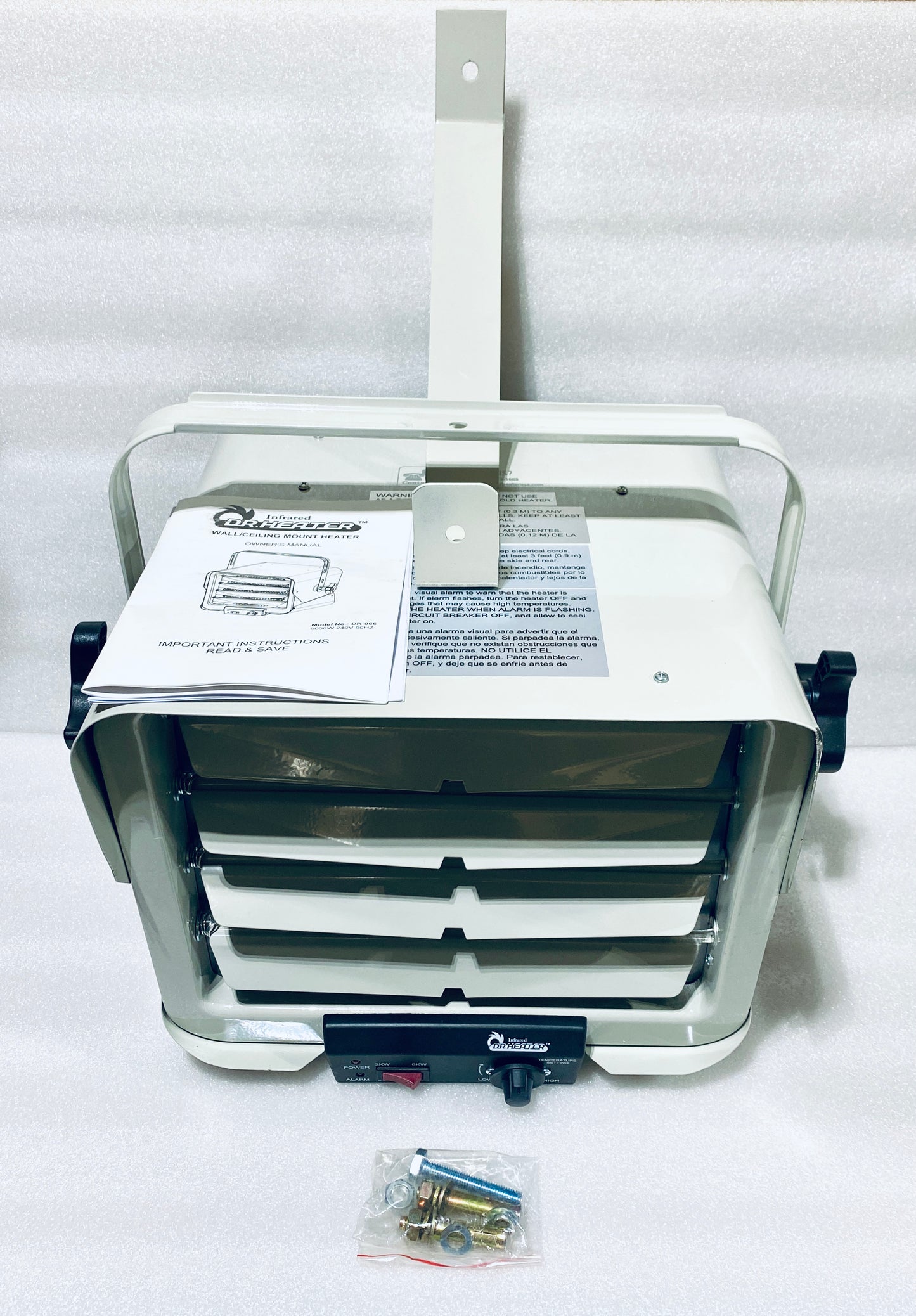 New Other - Dr. Infrared Heater 240-Volt Hardwired Commercial Heater, 3000/6000W