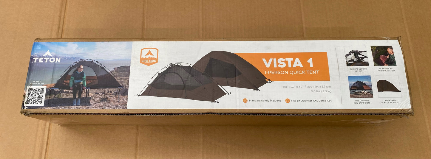 New Other Teton Sports Quick Dome Camping & Backpacking Tent W/ Clip-On Rainfly